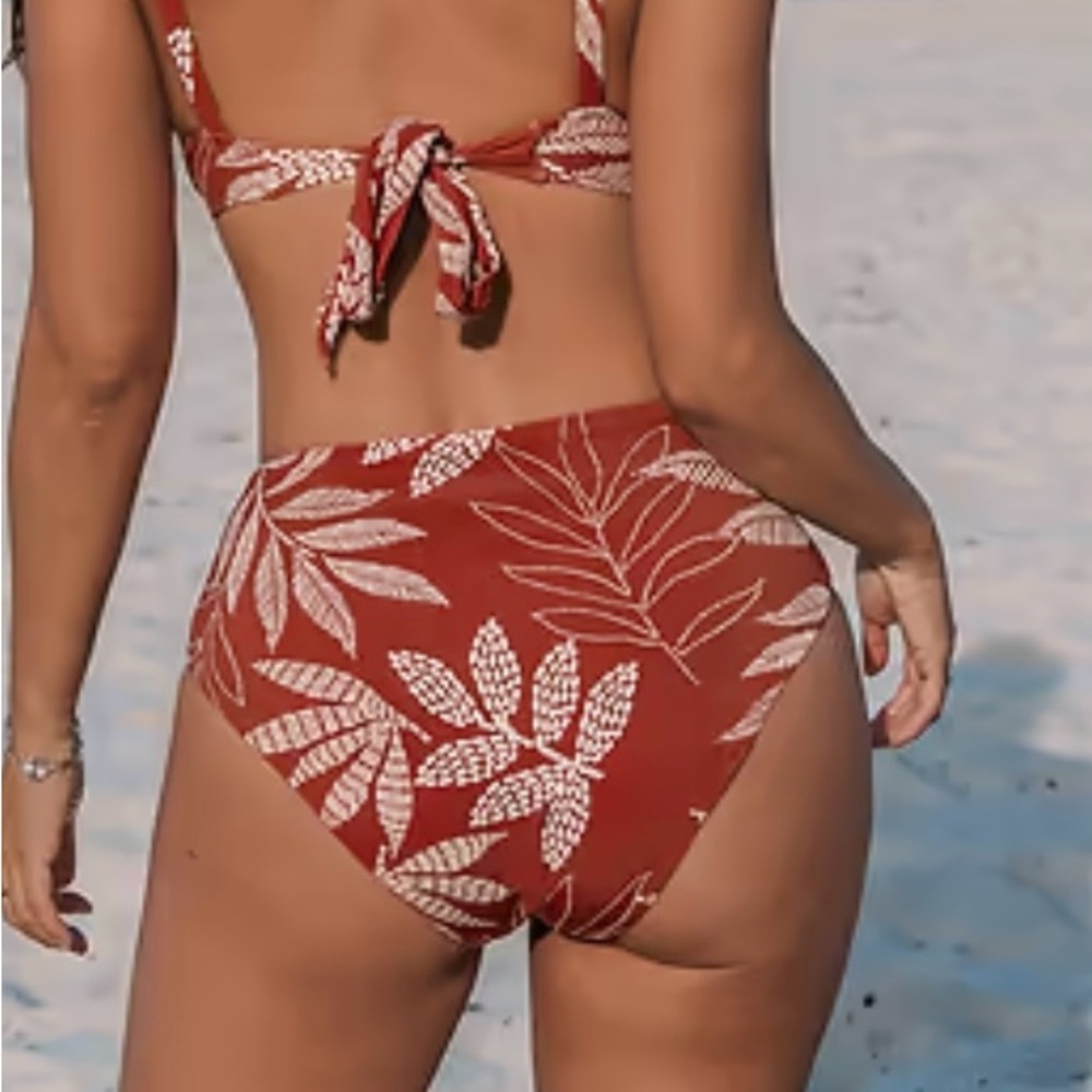 Palm Print Bikini bottoms